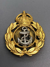 Load image into Gallery viewer, Original WW2 British Royal Navy Chief Petty Officer&#39;s Cap Badge
