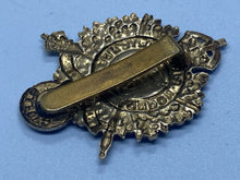 Load image into Gallery viewer, Original WW1 British Army London Rifle Brigade CADETS White Metal Cap Badge
