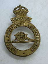 Load image into Gallery viewer, Original British Army Royal Artillery Association Cross Belt Badge
