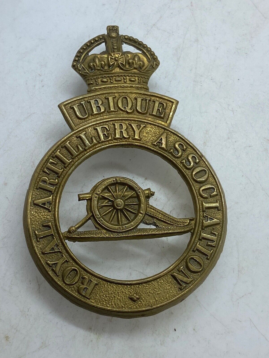 Original British Army Royal Artillery Association Cross Belt Badge