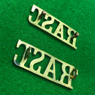 Original WW2 British Army RASC Royal Army Service Corps Brass Shoulder Titles - The Militaria Shop