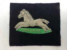 Load image into Gallery viewer, British Army Bullion Embroidered Blazer Badge - Yorkshire Regiment
