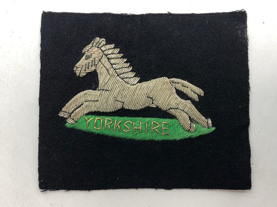 British Army Bullion Embroidered Blazer Badge - Yorkshire Regiment