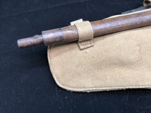 Load image into Gallery viewer, Original WW2 British Army Entrenching Tool, Helve &amp; Cover Set - Wartime Dated
