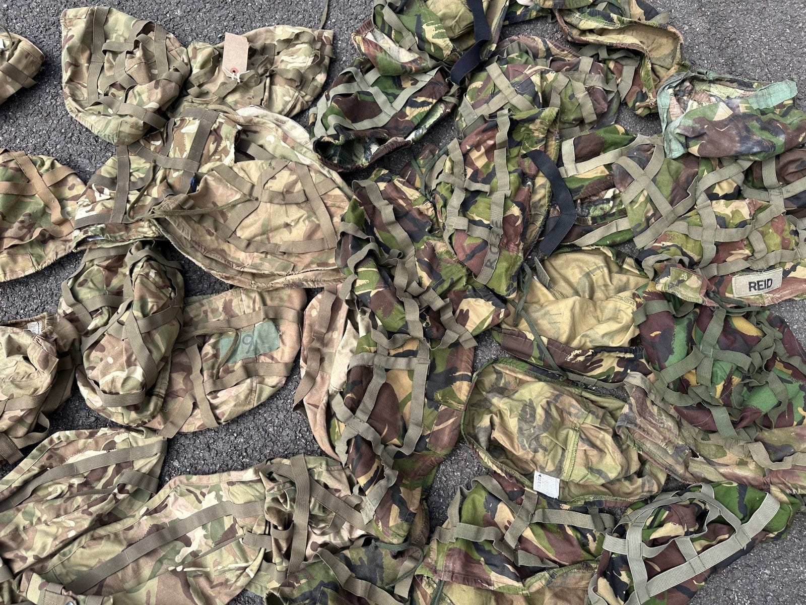 DEALER BULK LOT - 26x MTP 24x DPM Camouflaged Covers Mk6 Mk7 Mixed Sizes - The Militaria Shop