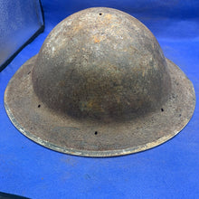 Load image into Gallery viewer, Original British Army Mk2 Combat Helmet - Untouched WW2 Example
