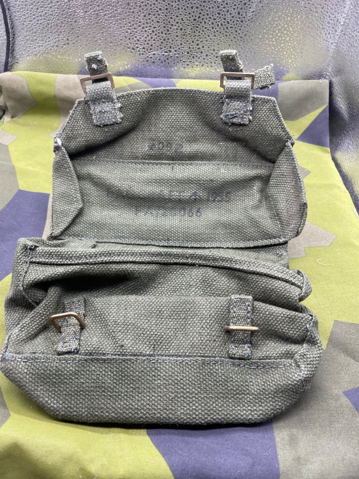 Original Unissued British Army Pattern '14 Linesman's Canvas Pouch - Unissued - The Militaria Shop