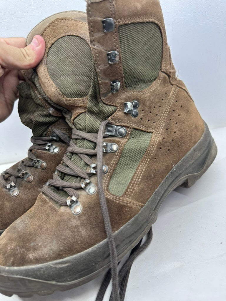 British Army Surplus Brown Leather Combat Boots Meindl Size UK