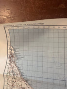 Original WW2 British Army GSGS OS Map of England & Wales - Holy Island - The Militaria Shop