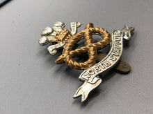 Load image into Gallery viewer, Original WW2 British Army North Stafford Regiment Cap Badge
