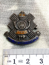 Load image into Gallery viewer, British Army Highland Light Infantry Regiment Enamelled Sweetheart Brooch
