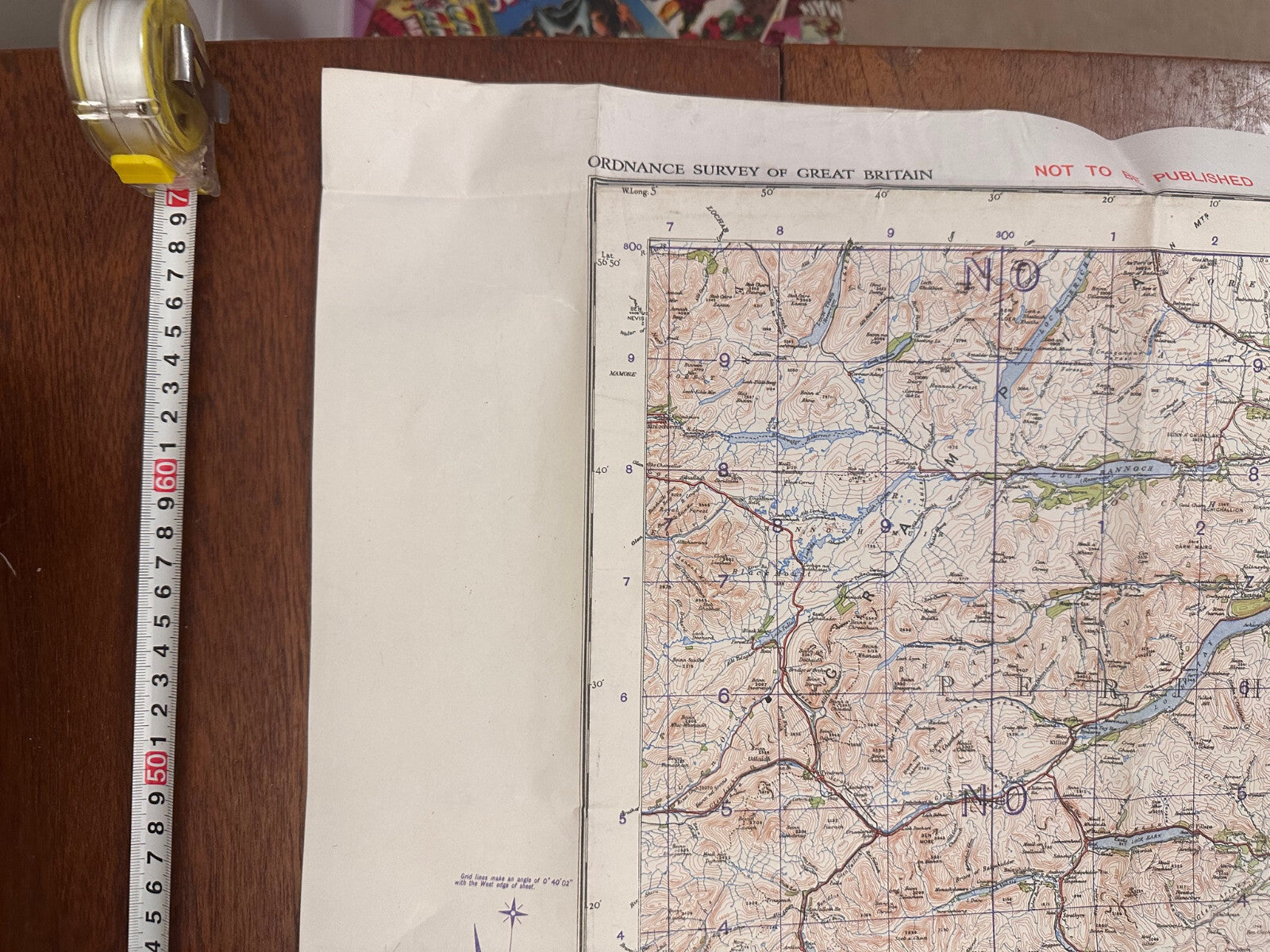Original WW2 British Army RAF Navy Base Map of Scotland - The Forth, Clyne & Tay - The Militaria Shop