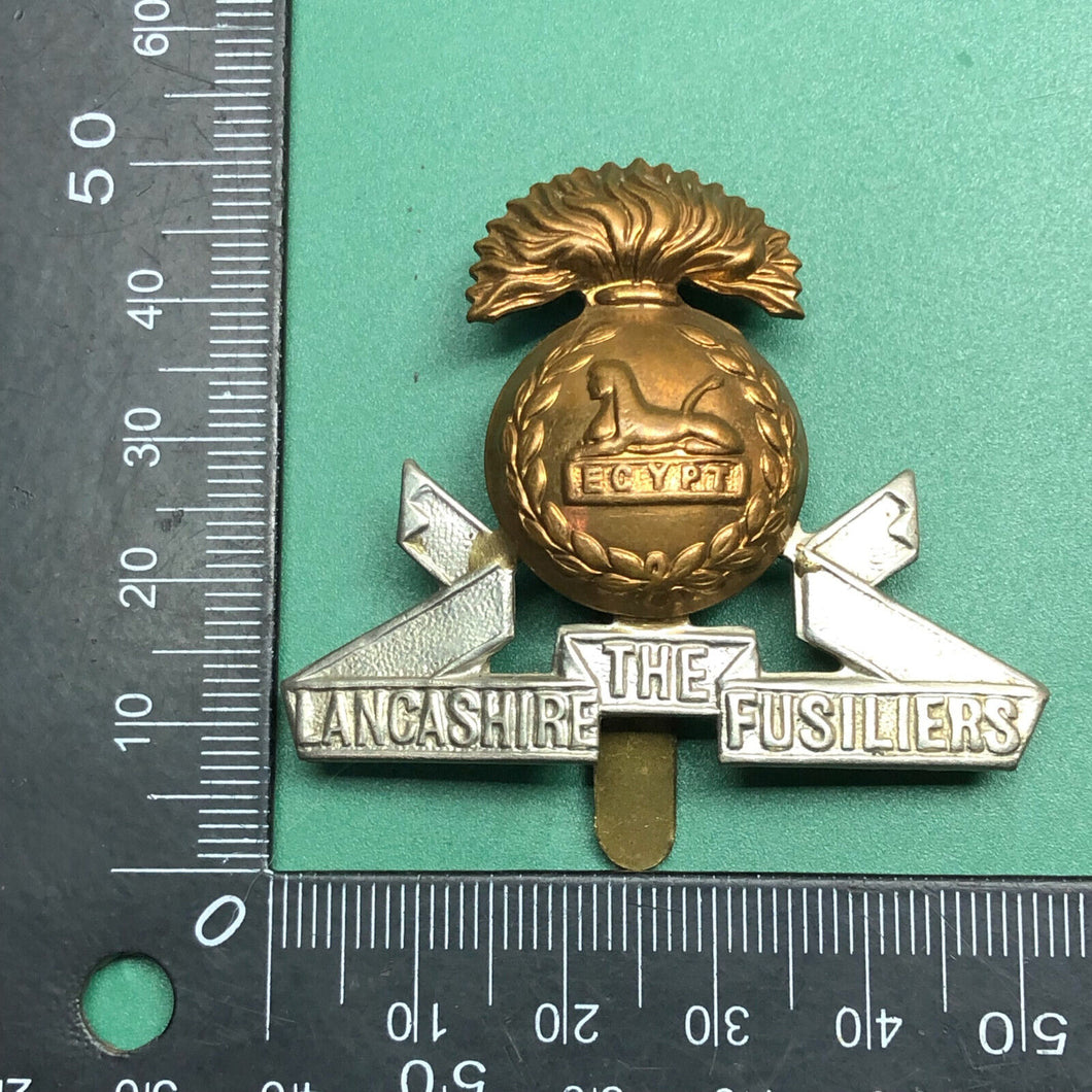 Original WW2 British Army Cap Badge - The Lancashire Fusiliers