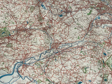 Load image into Gallery viewer, Original WW2 German Army Map of UK - Manchester / Liverpool / North West England
