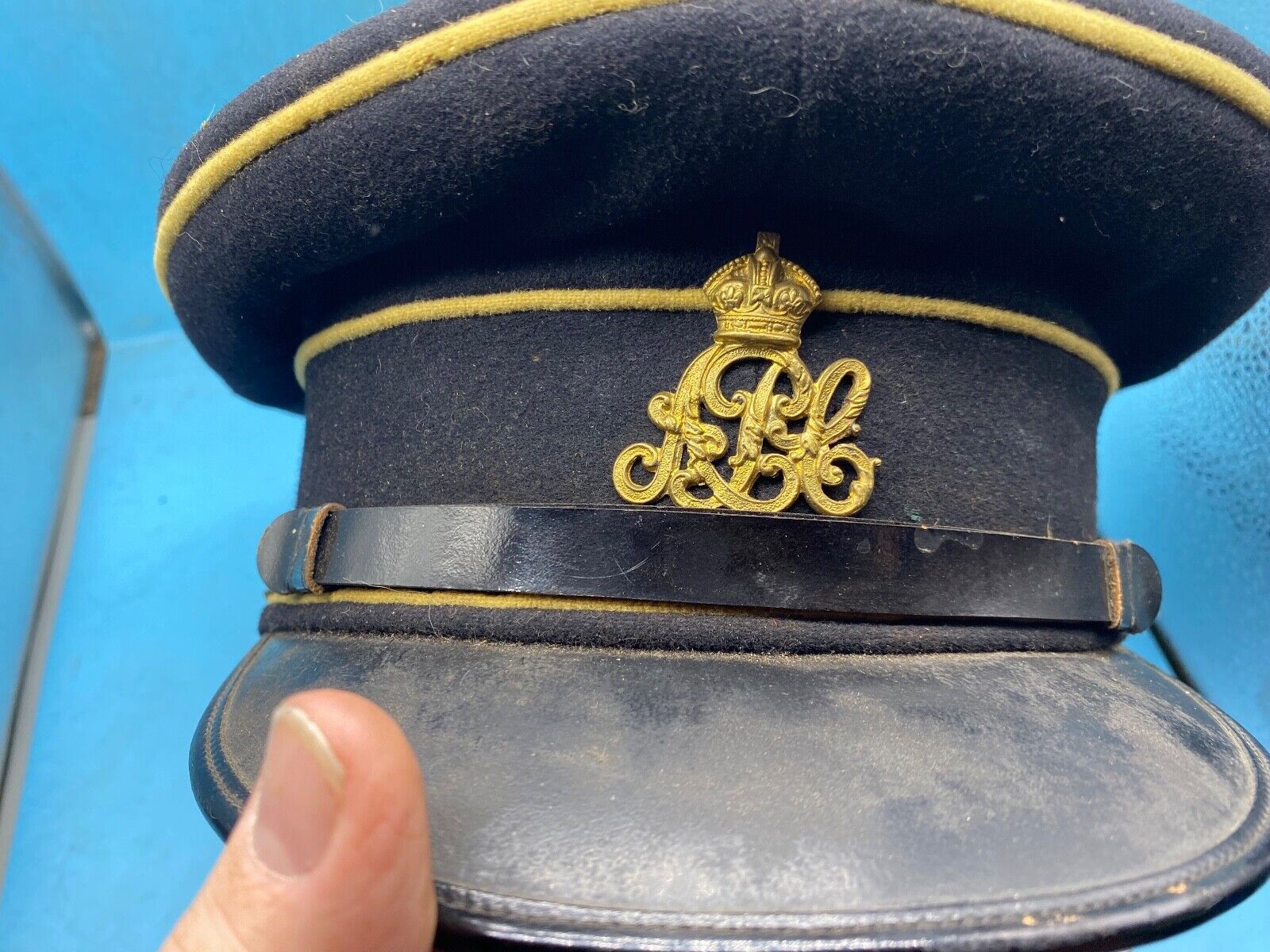 Original British Army - Royal Army Pay Corps Peaked Cap - Early 20th Century - The Militaria Shop