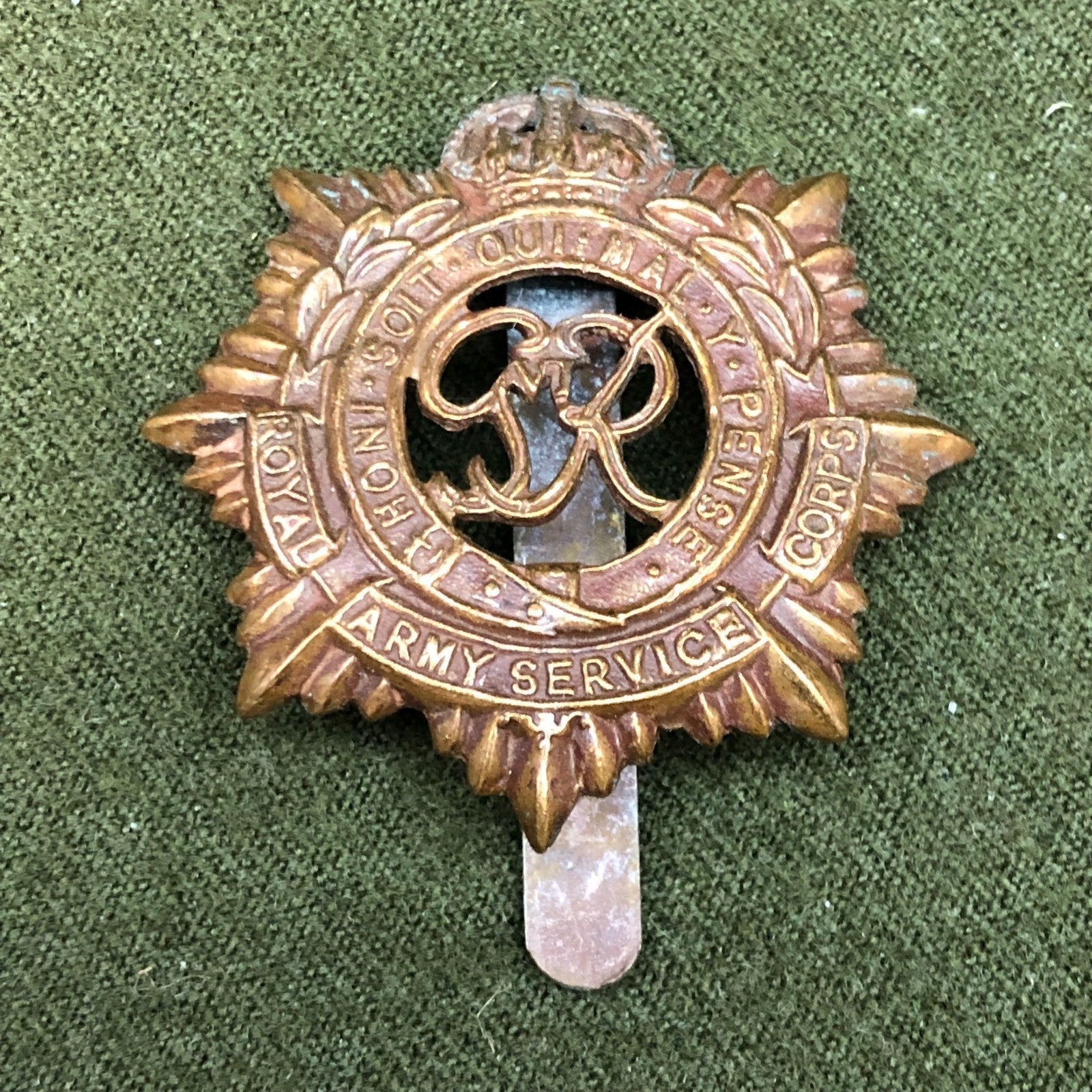 Royal Army Service Corps Cap Badge Army Service Corps, Original