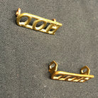 Original WW1/WW2 British Army Queen's Own Hussars Q.O.H Shoulder Title Set - The Militaria Shop