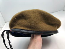 Load image into Gallery viewer, Genuine British Army Khaki Guards Regimental Beret Hat - Size 60cm
