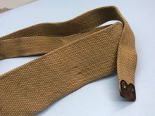 Load image into Gallery viewer, Original WW2 British Army Tan Webbing Shoulder Strap 37 Pattern
