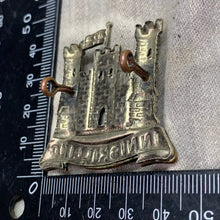 Load image into Gallery viewer, Original WW1 British Army Cap Badge - 6th (Inniskilling) Dragoons
