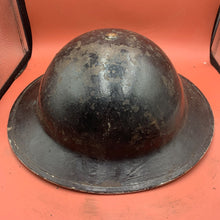 Load image into Gallery viewer, Original WW2 Mk2 British Army Brodie Combat Helmet &amp; Liner Set
