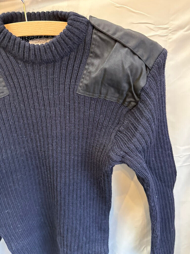 Genuine British Royal Navy Commando Heavy Pull Over Jumper - Size 94cm Chest - The Militaria Shop