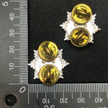 Load image into Gallery viewer, Original British Collar Badge Pair - Queens Own Gurkha Logistics Regiment - The Militaria Shop
