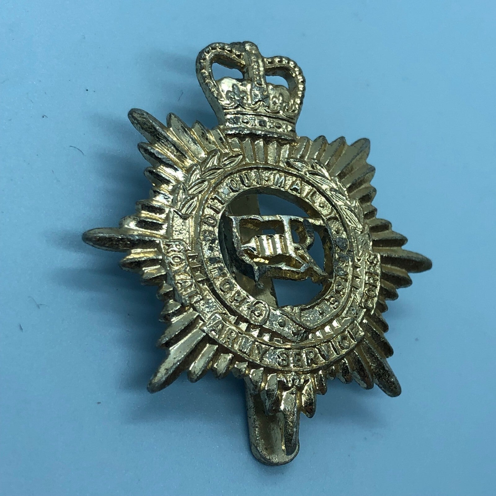 Genuine British Army Cap Badge - Royal Army Service Corps - The Militaria Shop