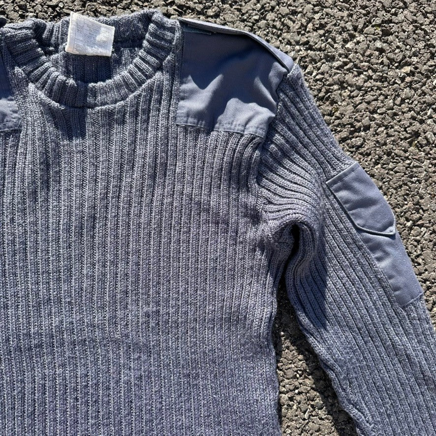 Commando Pullover Wool Jumper Warm British RAF Blue Grade 1 - 94cm / 37 ...