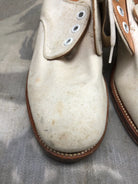 Genuine British Army Women's White Summer Shoes - WW2 Pattern - Size UK 3 S - The Militaria Shop