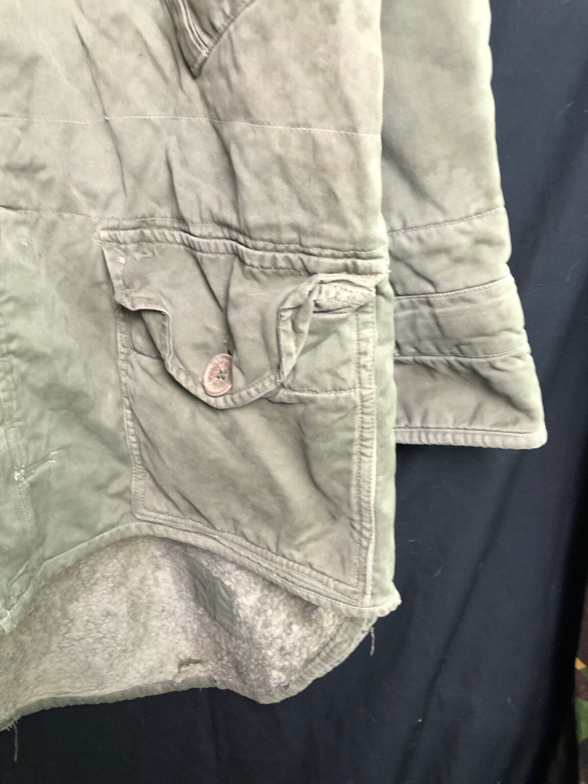 Original British Army OD Green Middle Parka - Size 1 - The Militaria Shop
