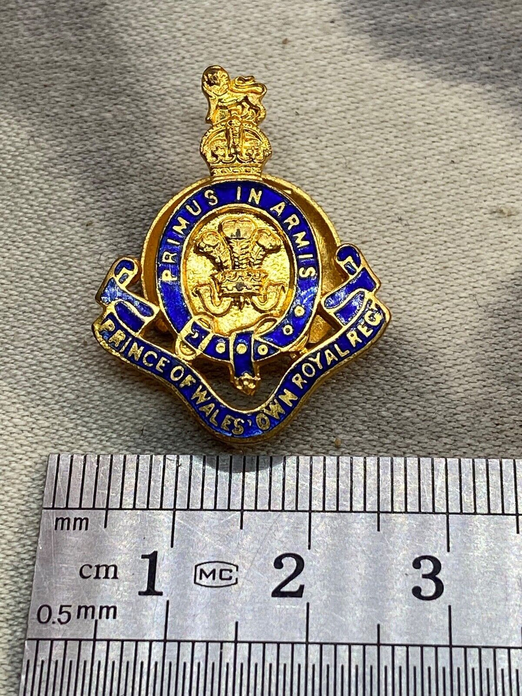 Original British Army - Prince of Wales's Own Royal Regiment Sweetheart Brooch