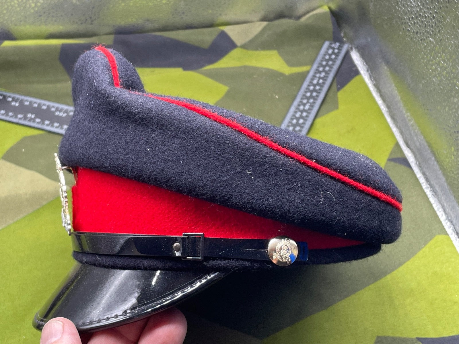 Original British Army Adjutant Generals Corps Woman's Peaked Cap - Size 51cm - The Militaria Shop