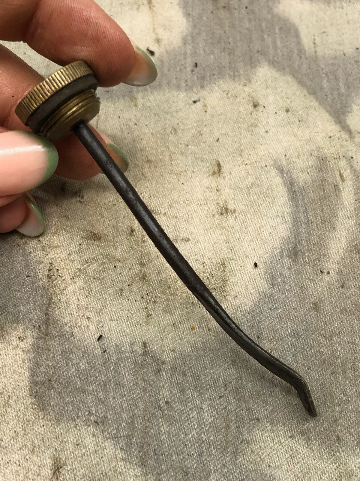 Original WW1 British Army SMLE Enfield Brass Oil Bottle - EFD Marked - The Militaria Shop