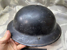 Lade das Bild in den Galerie-Viewer, Original WW2 British Home Front Civil Defence Complete Early Mk2 Brodie Helmet

