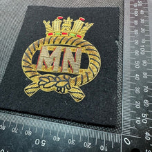 Load image into Gallery viewer, British Royal Merchant Navy Marine Bullion Embroidered Blazer Badge
