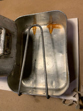 Load image into Gallery viewer, Original WW2 British Army Soldiers Mess Tin &amp; Cover Set - WW2 Dated
