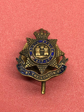 Load image into Gallery viewer, Original WW1 British Army 23rd (County of London) Battalion Lapel Button Badge
