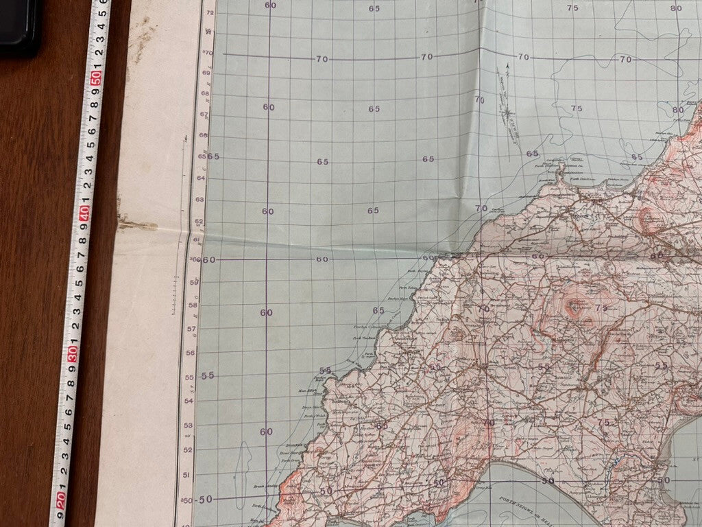 Original WW2 British Army GSGS OS Map of Wales - Portmadoc & Criccieth - The Militaria Shop