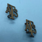 Genuine British Army Auxiliary Territorial Service ATS Collar Badges Pair - The Militaria Shop