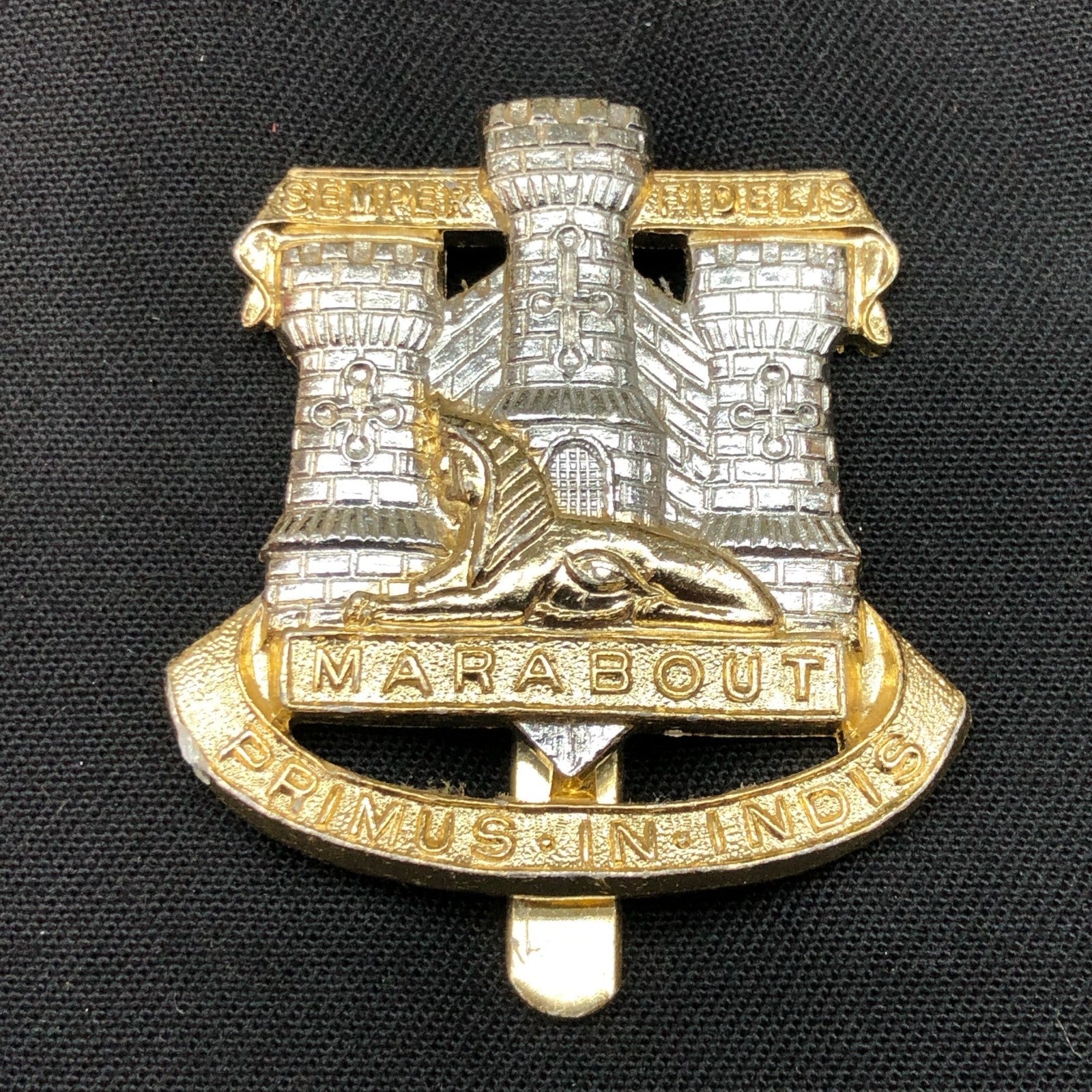 Original British Staybrite Army Cap - Dorset Regiment - The Militaria Shop