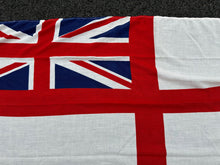 Load image into Gallery viewer, Large Size Original British Royal Navy White Ensign - WD Marked 1986 - Chatham
