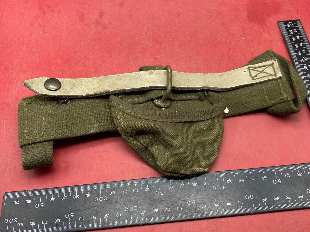 Original French Army Pick Axe Belt Mounted Webbing Carrier