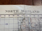 Original WW2 British Army GSGS Map of Scotland - North Mainland Shetland Islands - The Militaria Shop