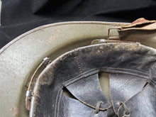 Load image into Gallery viewer, Original WW2 French Army M1926 Adrian Helmet Complete with Liner &amp; Chinstrap
