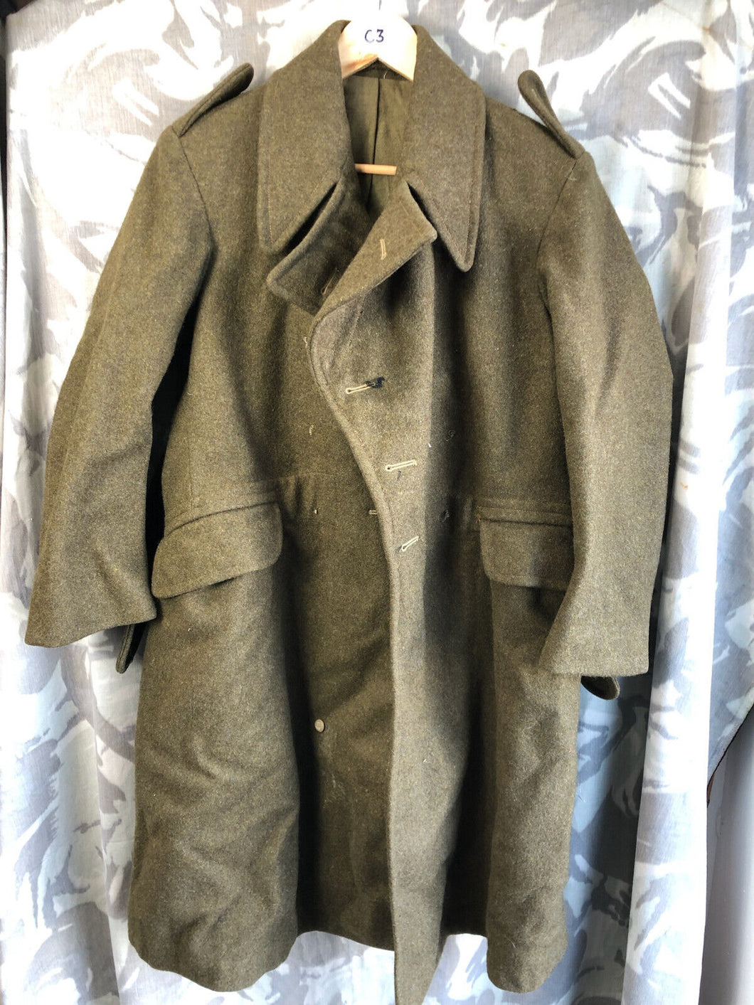 Original British Army Soldiers Dismounted Greatcoat Size 36