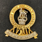 Genuine British Army Brass Cap Badge - 15th/19th The King's Royal Hussars - The Militaria Shop