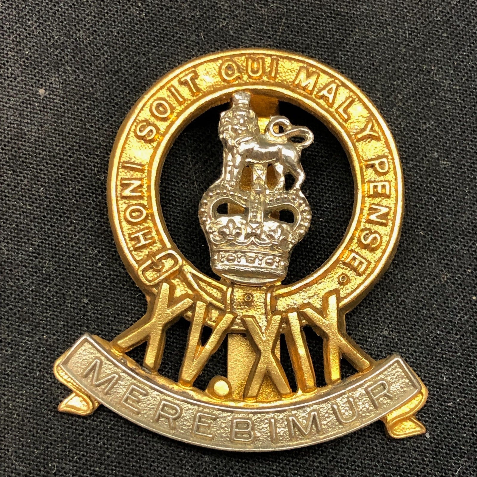 Genuine British Army Brass Cap Badge - 15th/19th The King's Royal Hussars - The Militaria Shop