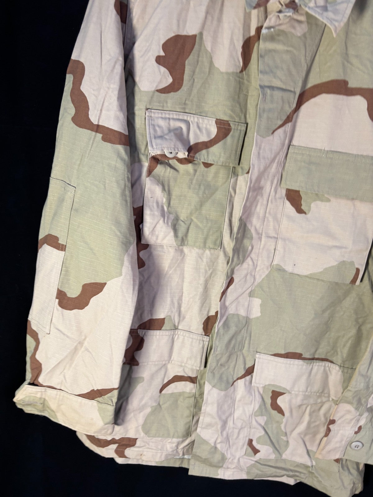 Gulf War US Army DCU Camouflaged Combat Field Coat/Jacket - Medium/X-Long - The Militaria Shop