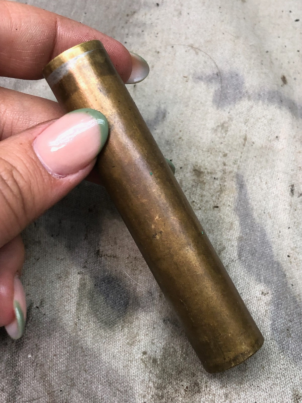 Original WW1 British Army SMLE Enfield Brass Oil Bottle - EFD Marked - The Militaria Shop